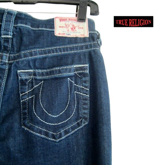 TRUE RELIGION NEW Y2K STELLA Supra-T Stripe Low Rise Skinny Jean 29 - Picture 11 of 12